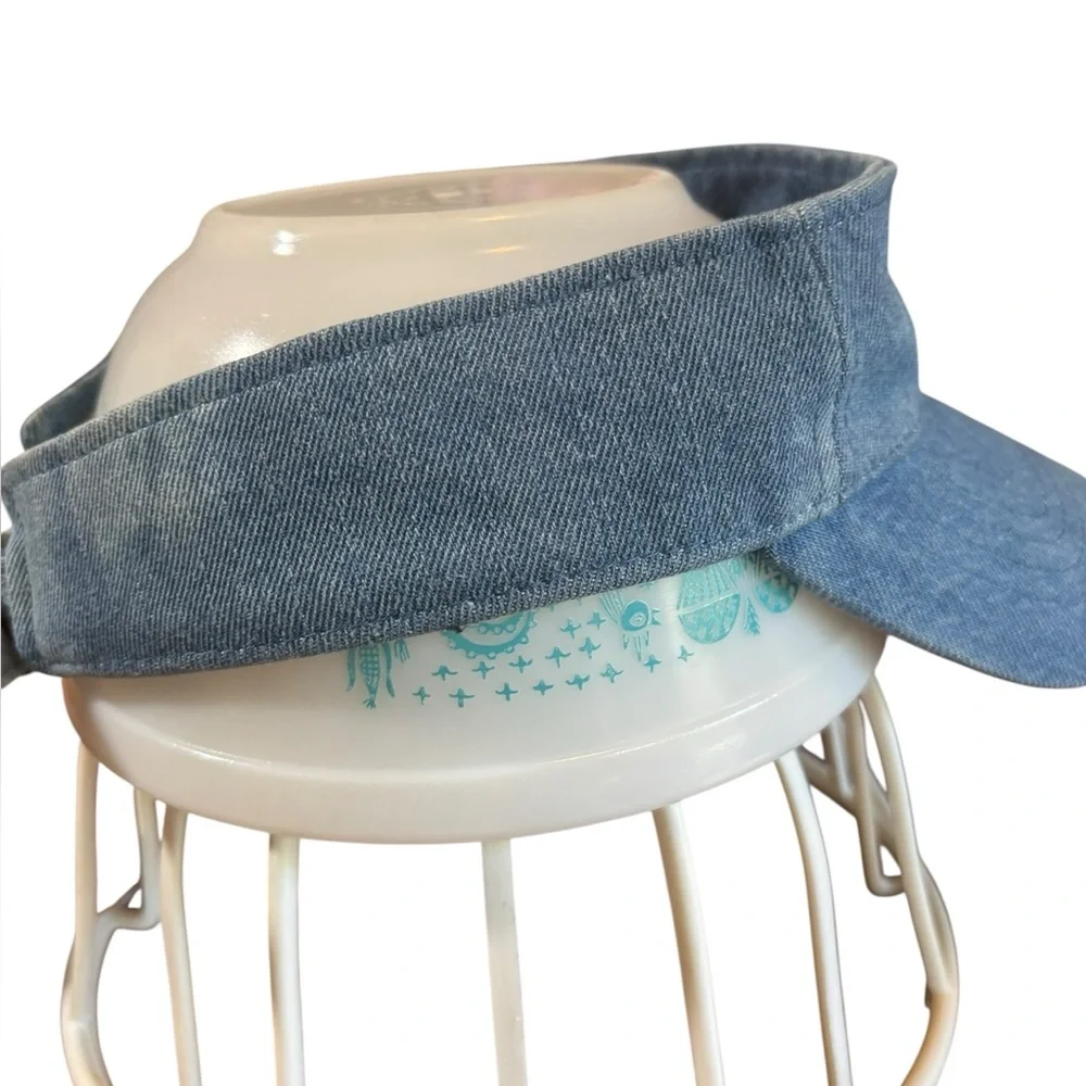True Religion Blue Denim Visor